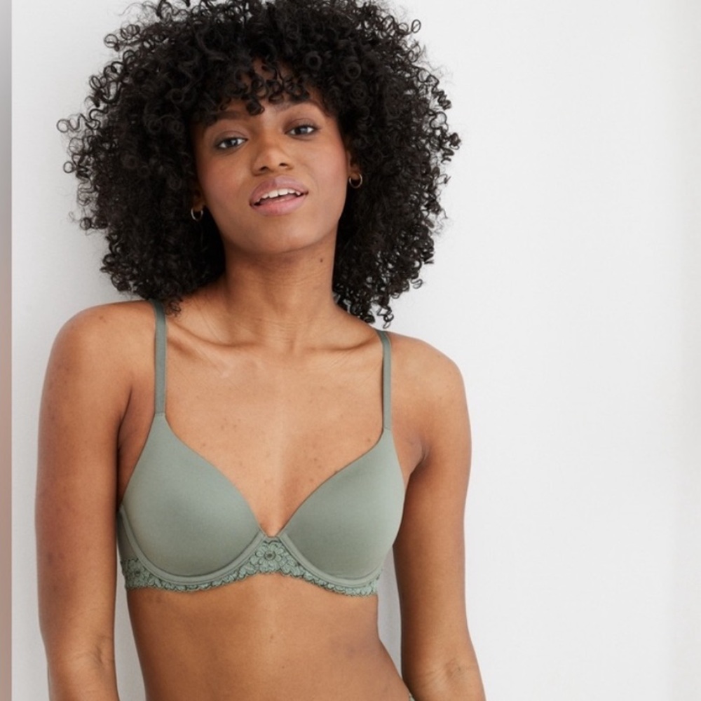 NWT Aerie Real Sunnie Full Coverage Lightly Lined Blossom Lace Bra 32C